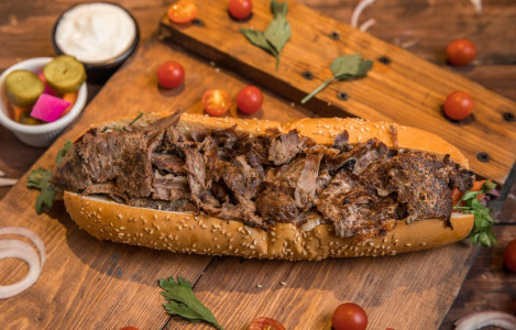 ساندوتش شاورما لحمة