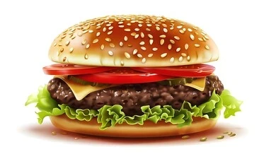 ساندوتش برجر لحم